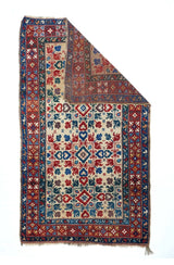 Antique Caucasian Kazak Rug 4'4'' x 7'7''