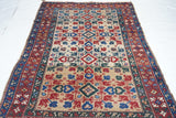 Antique Caucasian Kazak Rug 4'4'' x 7'7''