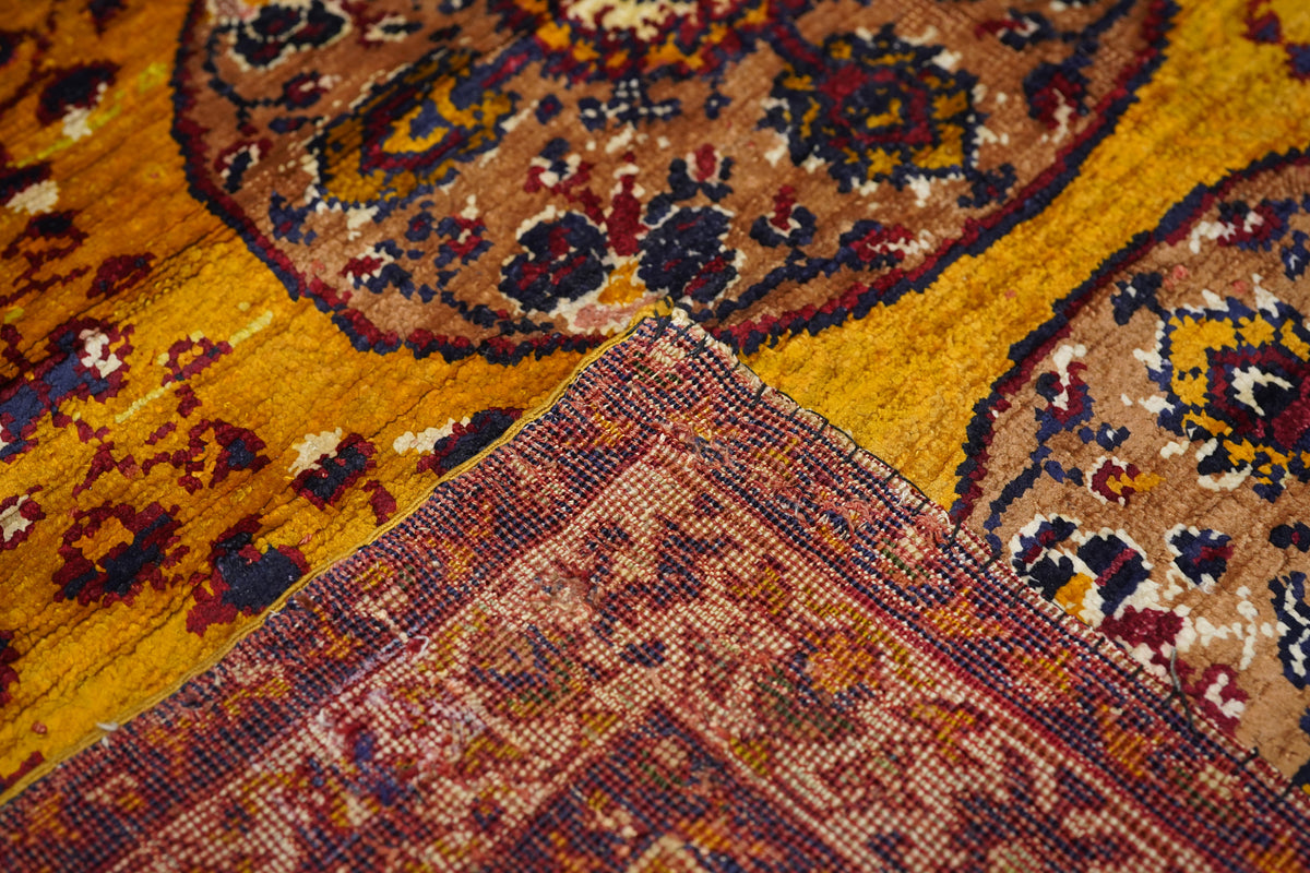 Antique Silk Turkish Rug 4'5'' x 6'3''
