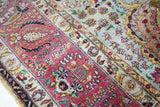Extremely Fine Vintage Silk  Tabriz Rug 6'0" x 8'3''