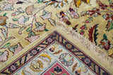 Extremely Fine Vintage Silk  Tabriz Rug 6'0" x 8'3''