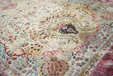 Extremely Fine Vintage Silk  Tabriz Rug 6'0" x 8'3''