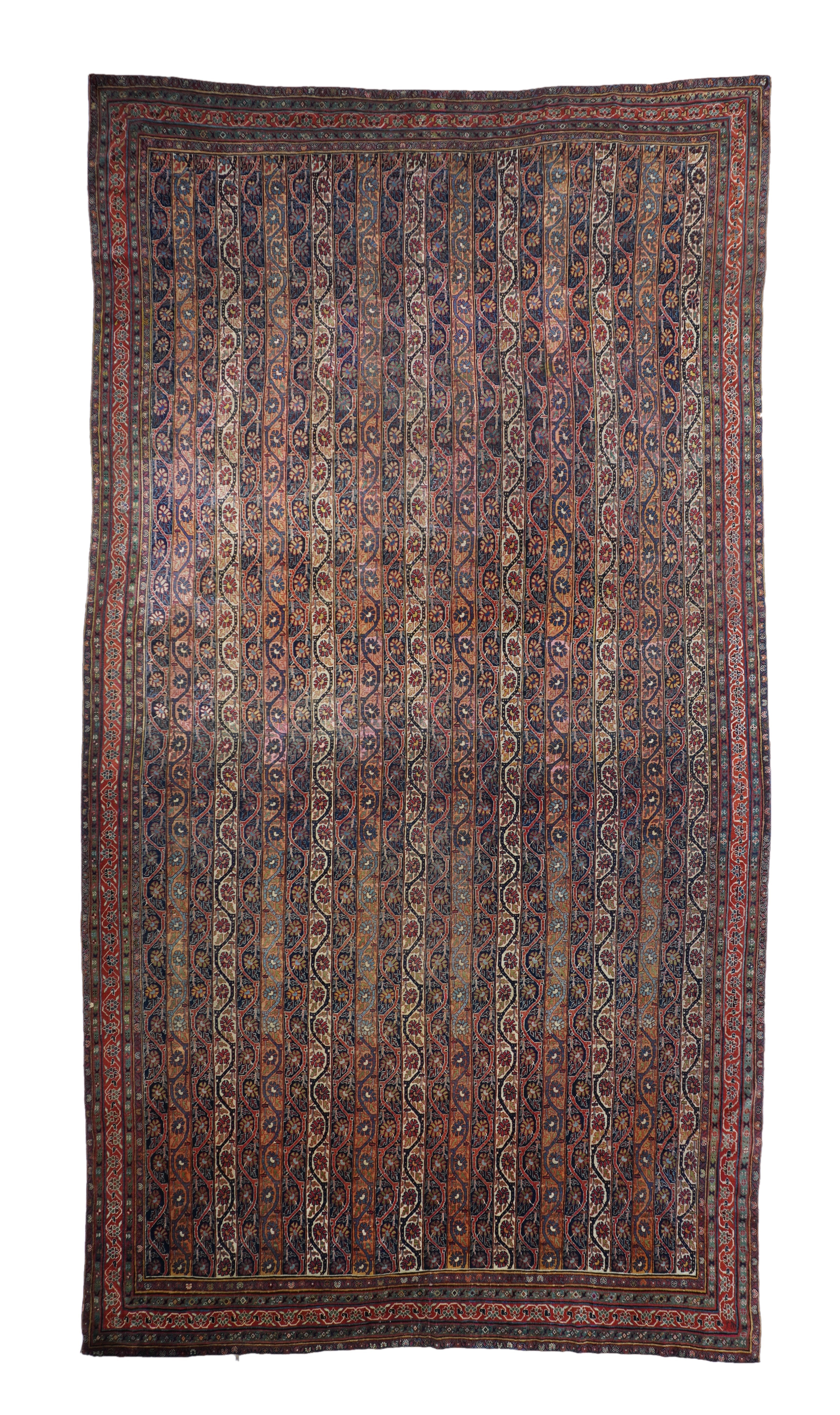 Fine Antique Tribal Qashqai Rug 8'4'' x 15'4''