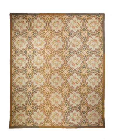 French Aubusson Design Rug 9'9'' x 11'11''