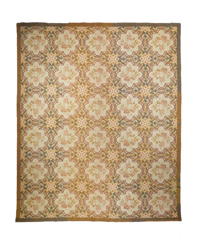 French Aubusson Design Rug 9'9'' x 11'11''