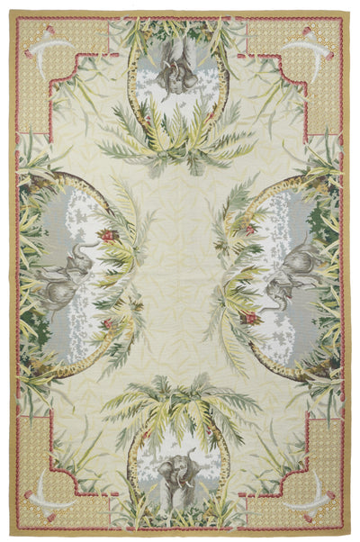 French Aubusson Design Rug 5'11'' x 9'1''