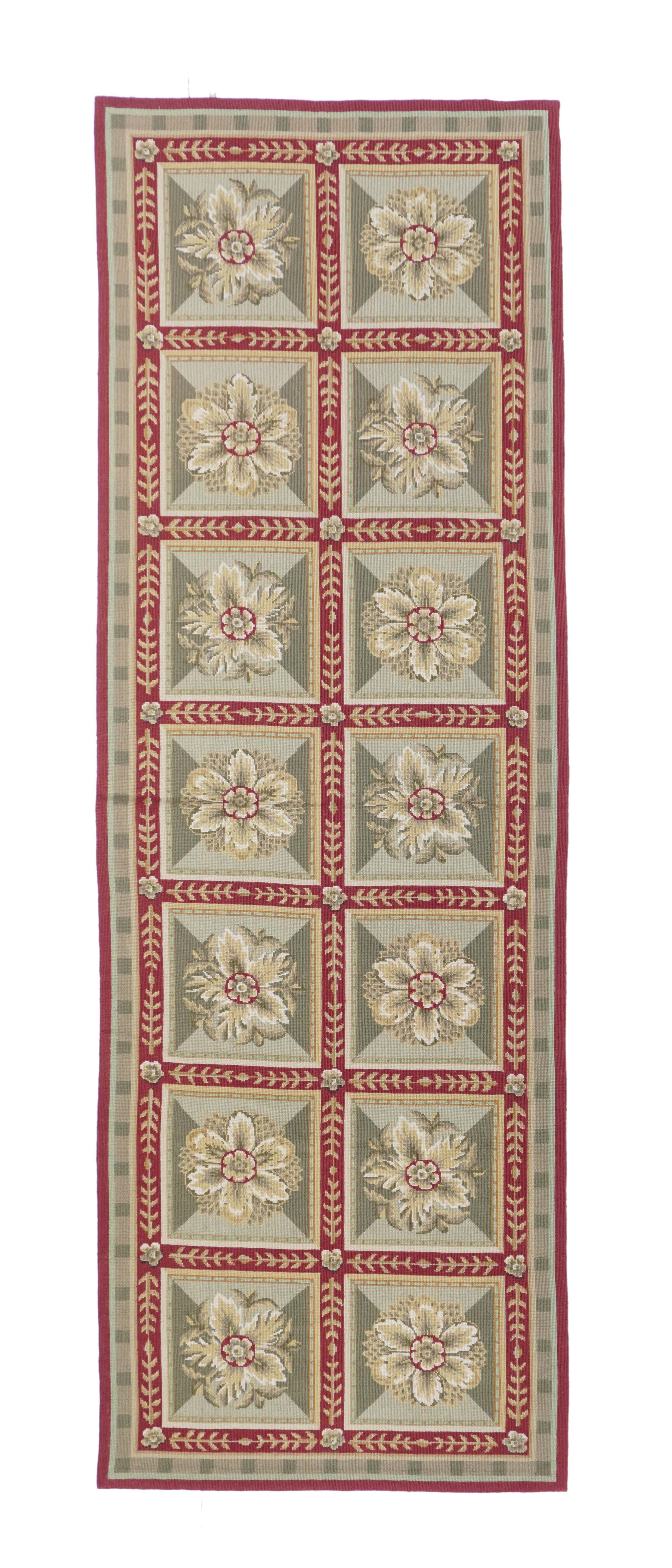 Needle Point Rug 2'7'' x 7'9''