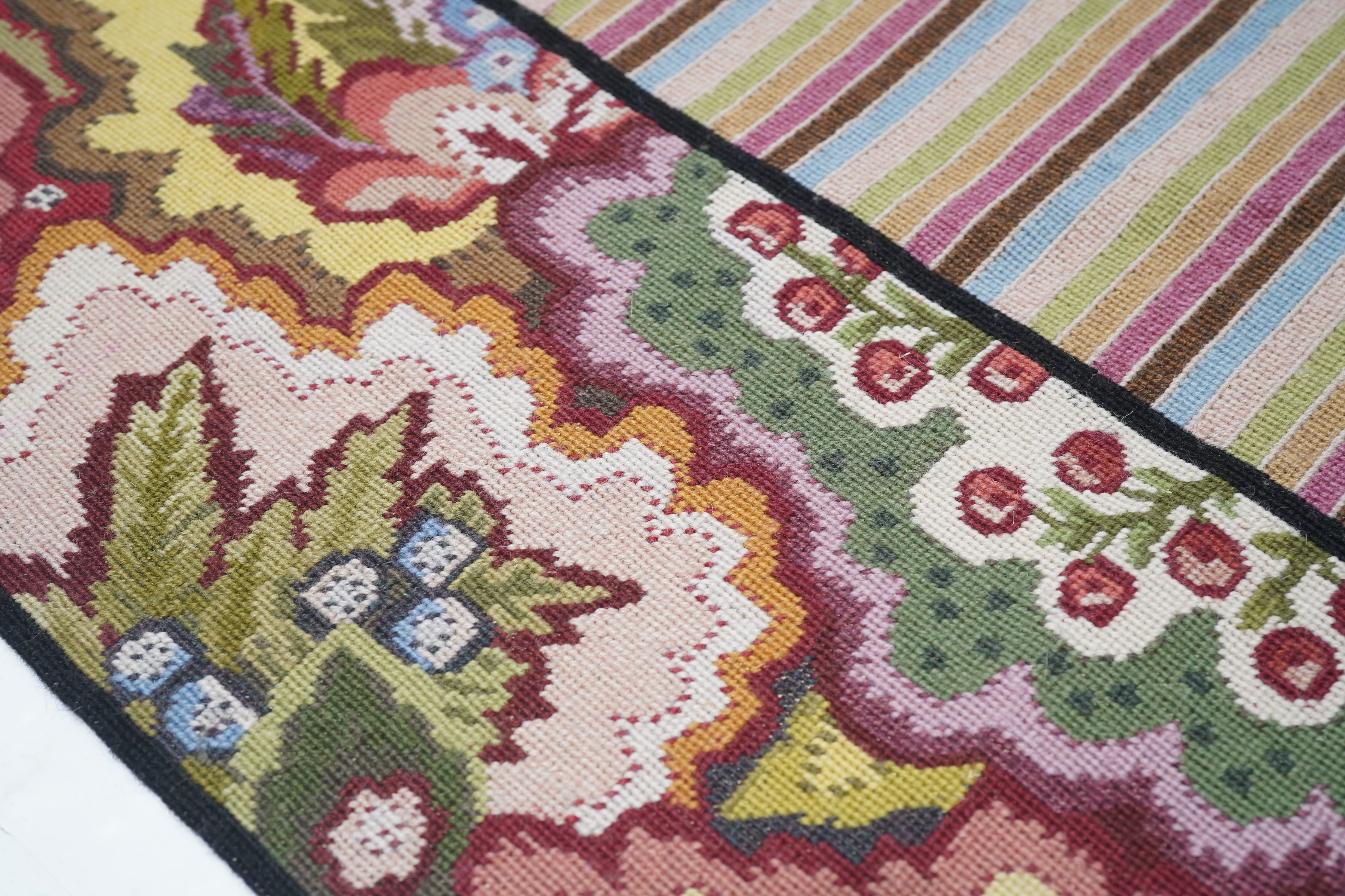 French Aubusson Design Rug 5'11'' x 9'1''