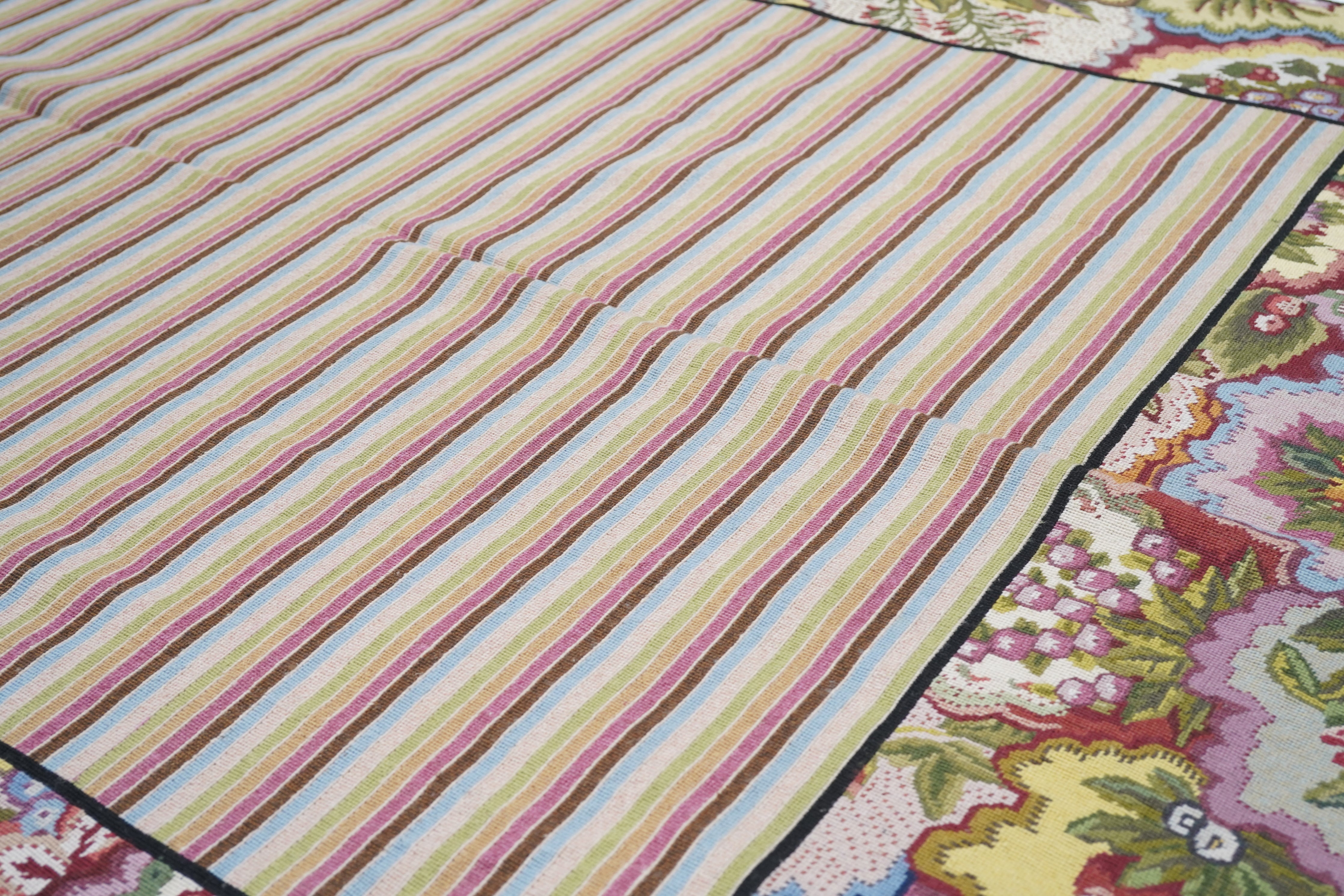 French Aubusson Design Rug 5'11'' x 9'1''