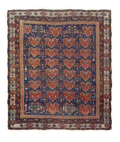 Antique Afshar Rug 4'2'' x 4'10''