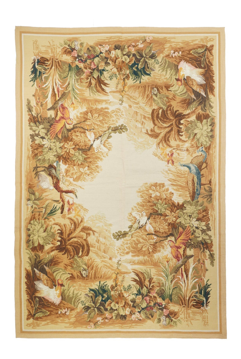 French Aubusson Design Rug 6'0