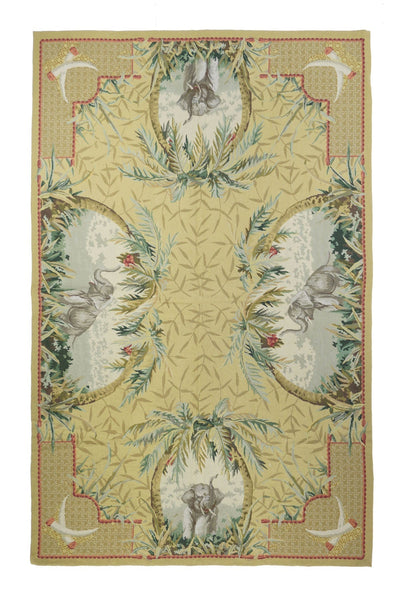 French Aubusson Design Rug 5'10'' x 9'0