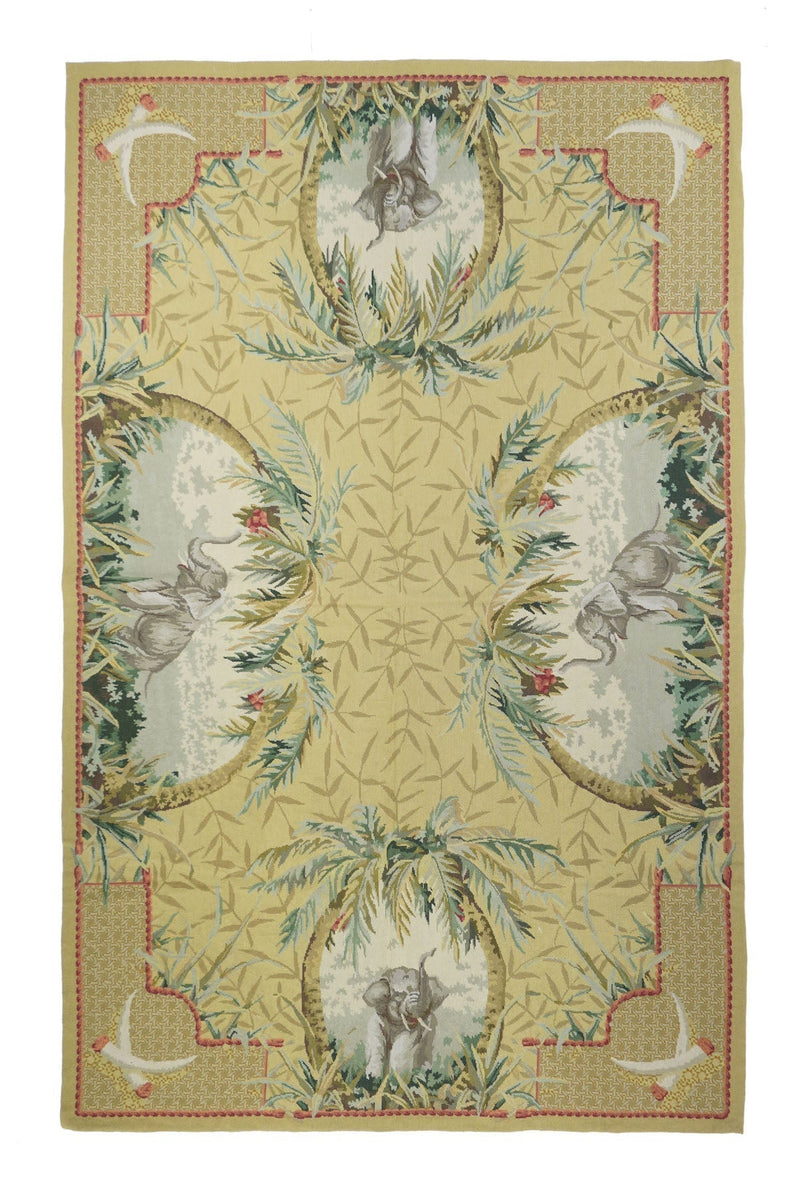 French Aubusson Design Rug 5'10'' x 9'0