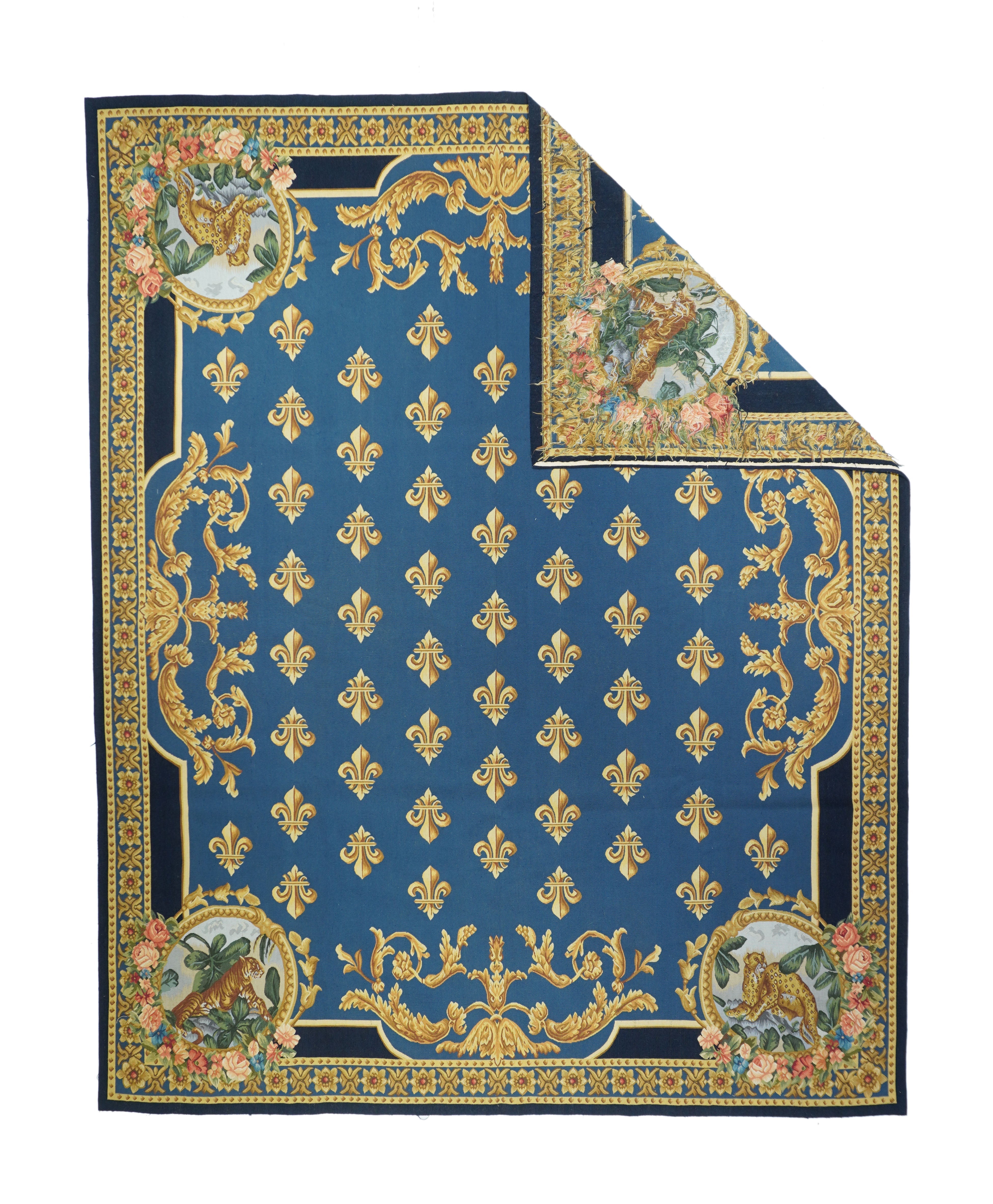 French Aubusson Design Rug 8'1'' x 10'2''