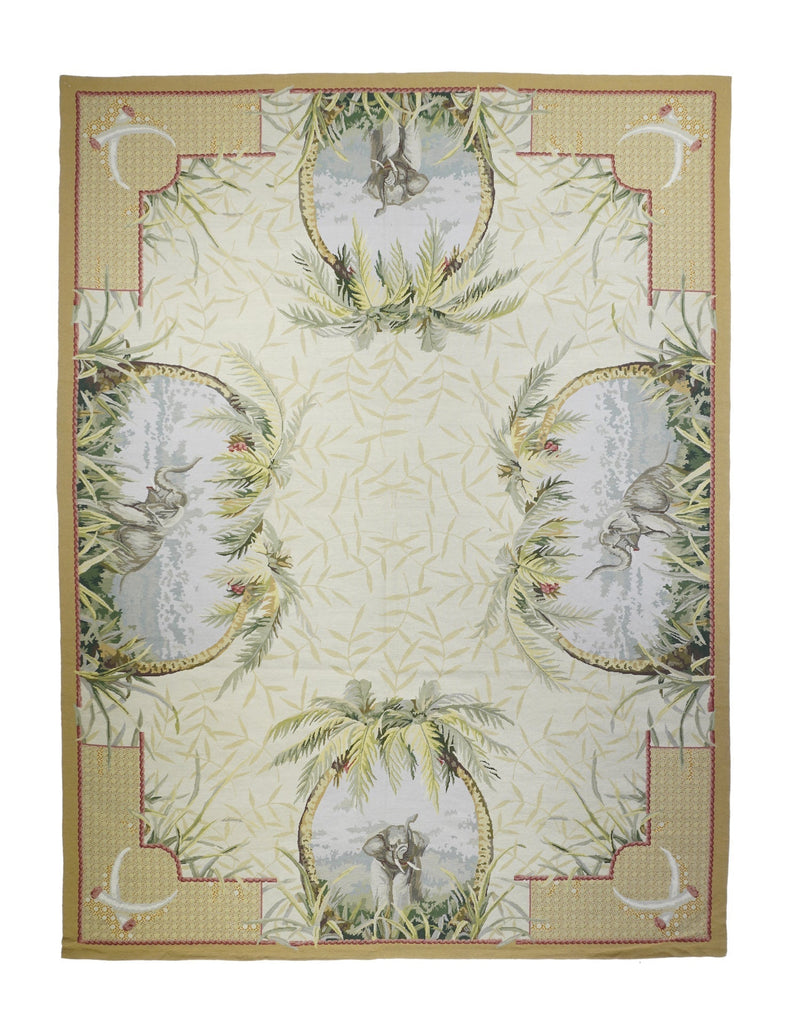 French Aubusson Design Rug 8'10'' x 11'10''