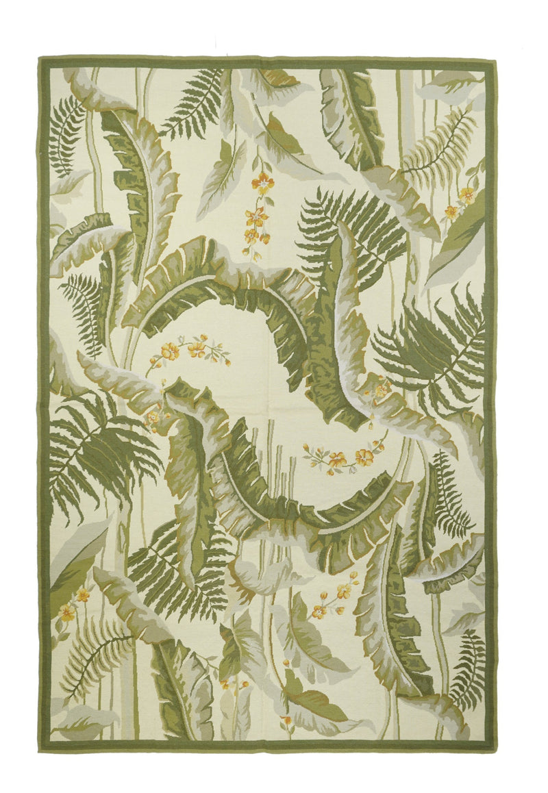 French Aubusson Design Rug 5'11'' x 8'11''