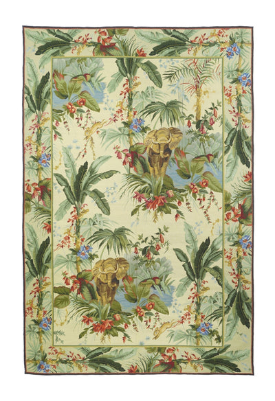 French Aubusson Design Rug 5'11'' x 8'11''