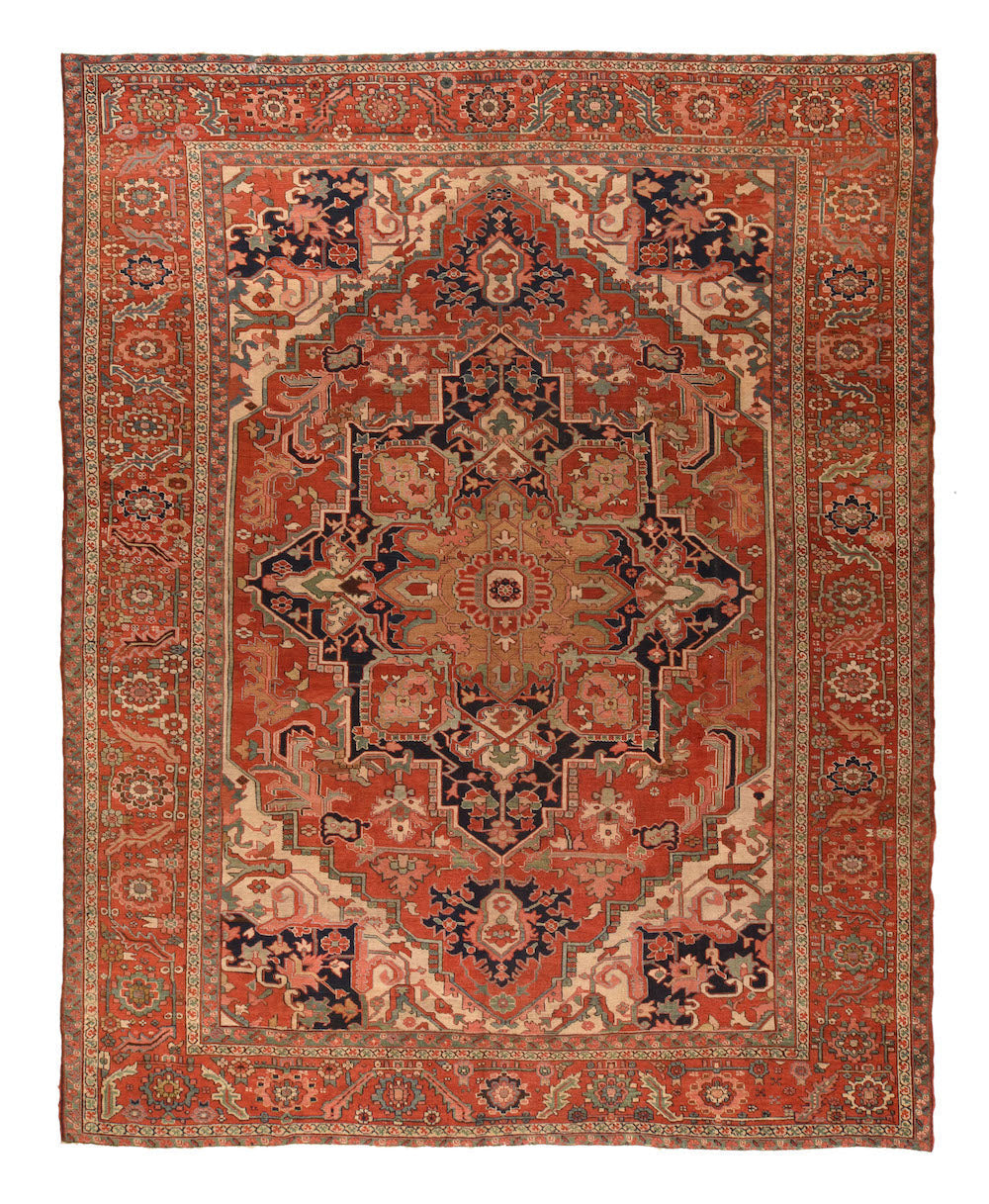 Antique Serapi Rug 9'9'' x 12'6''
