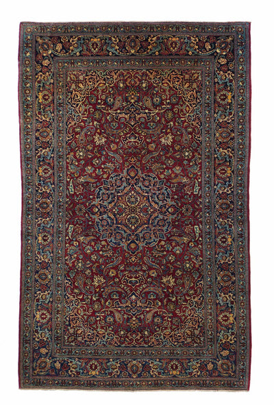 Antique  Isfahan Rug 4'4'' x 7'2''