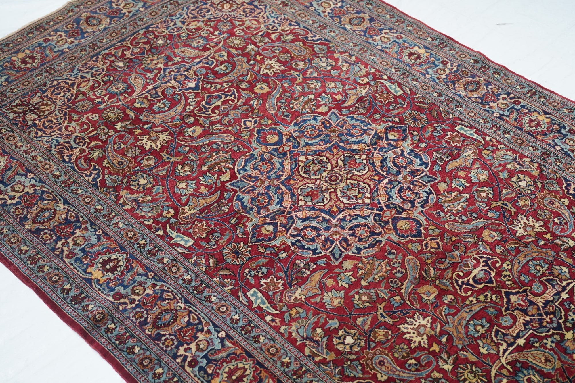Antique  Isfahan Rug 4'4'' x 7'2''