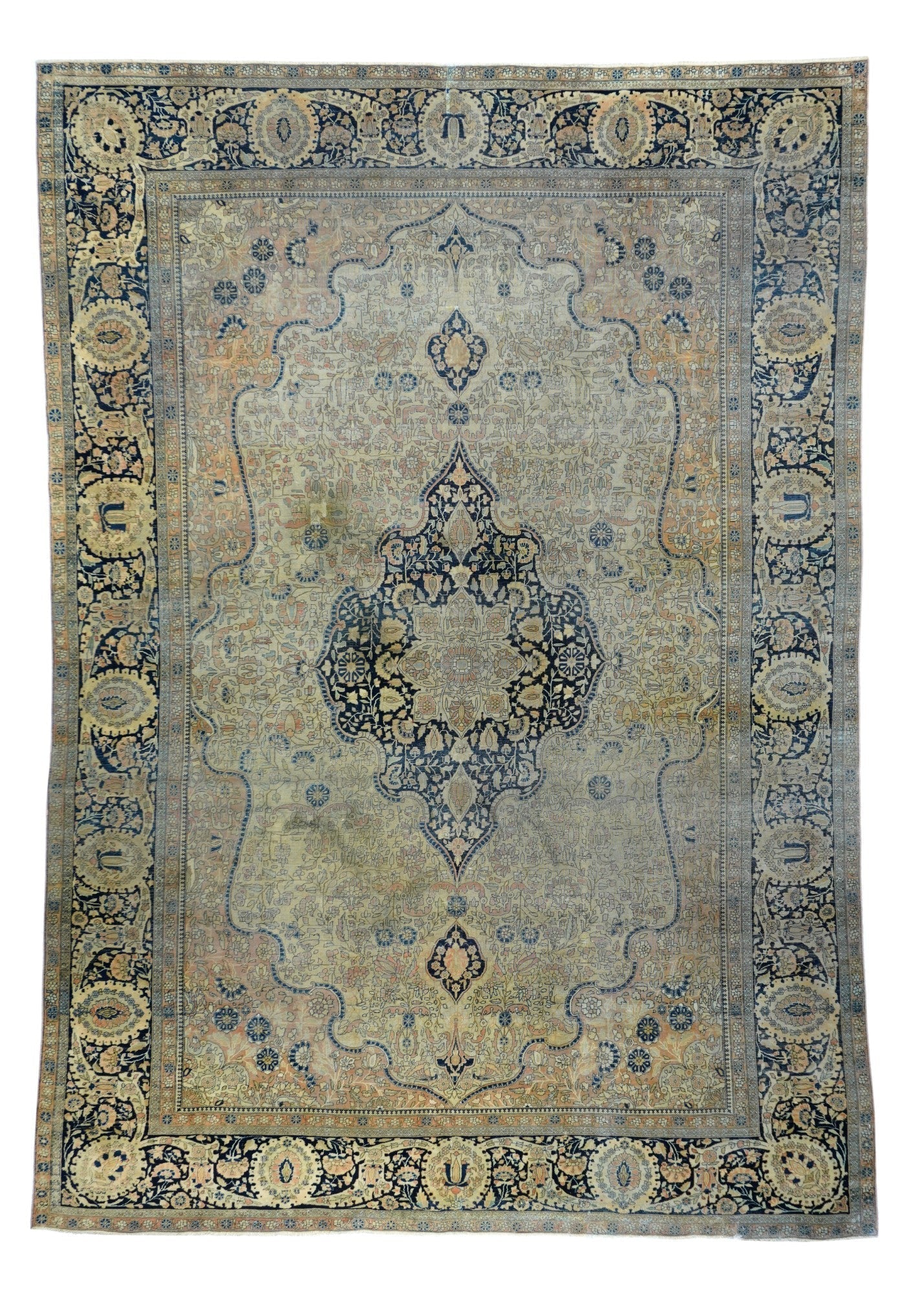 Antique Kashan Rug 6'11'' x 10'2''