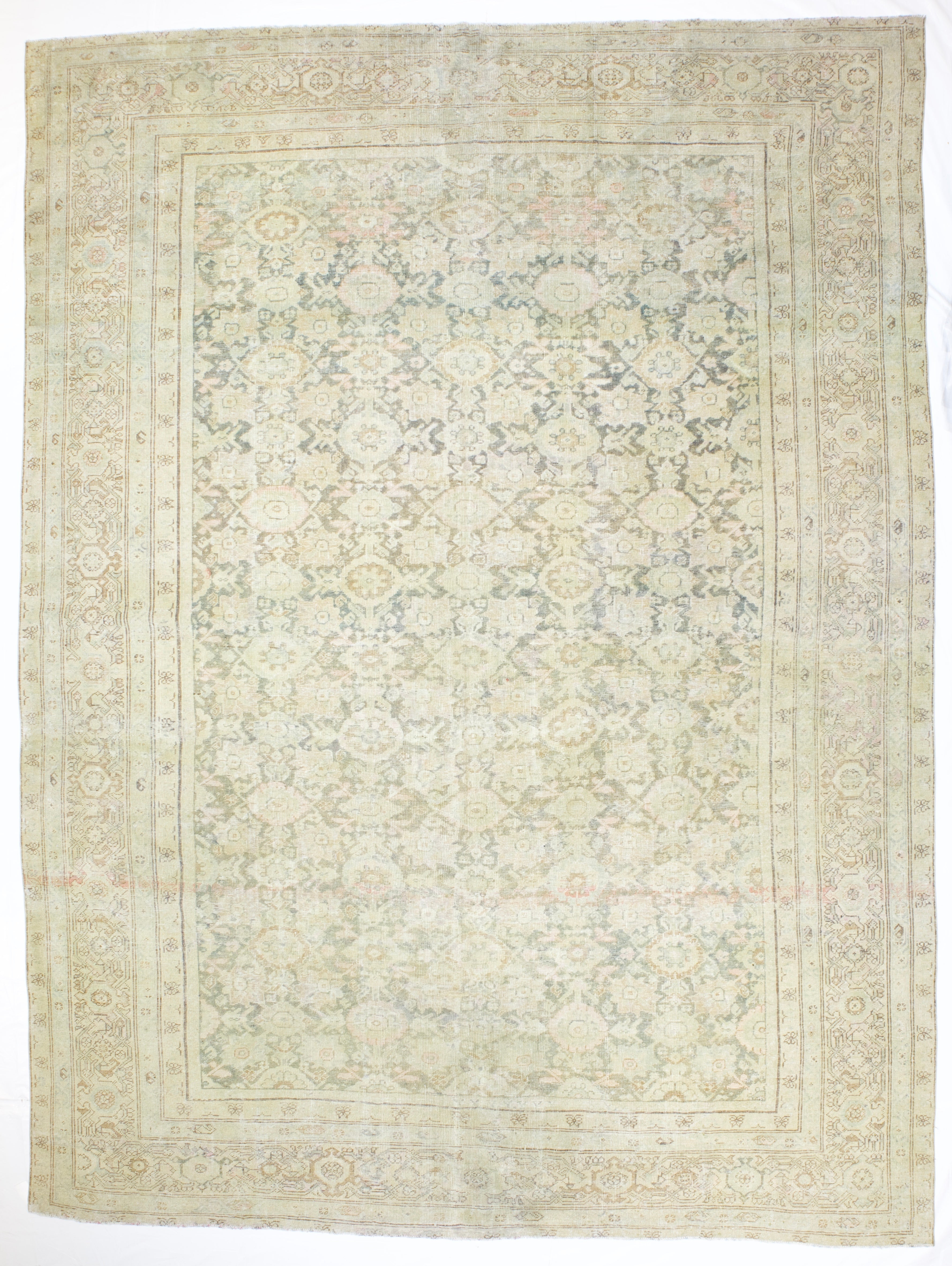 Antique  Sultanabad Mahal Rug 10' 5" x 14' 1''