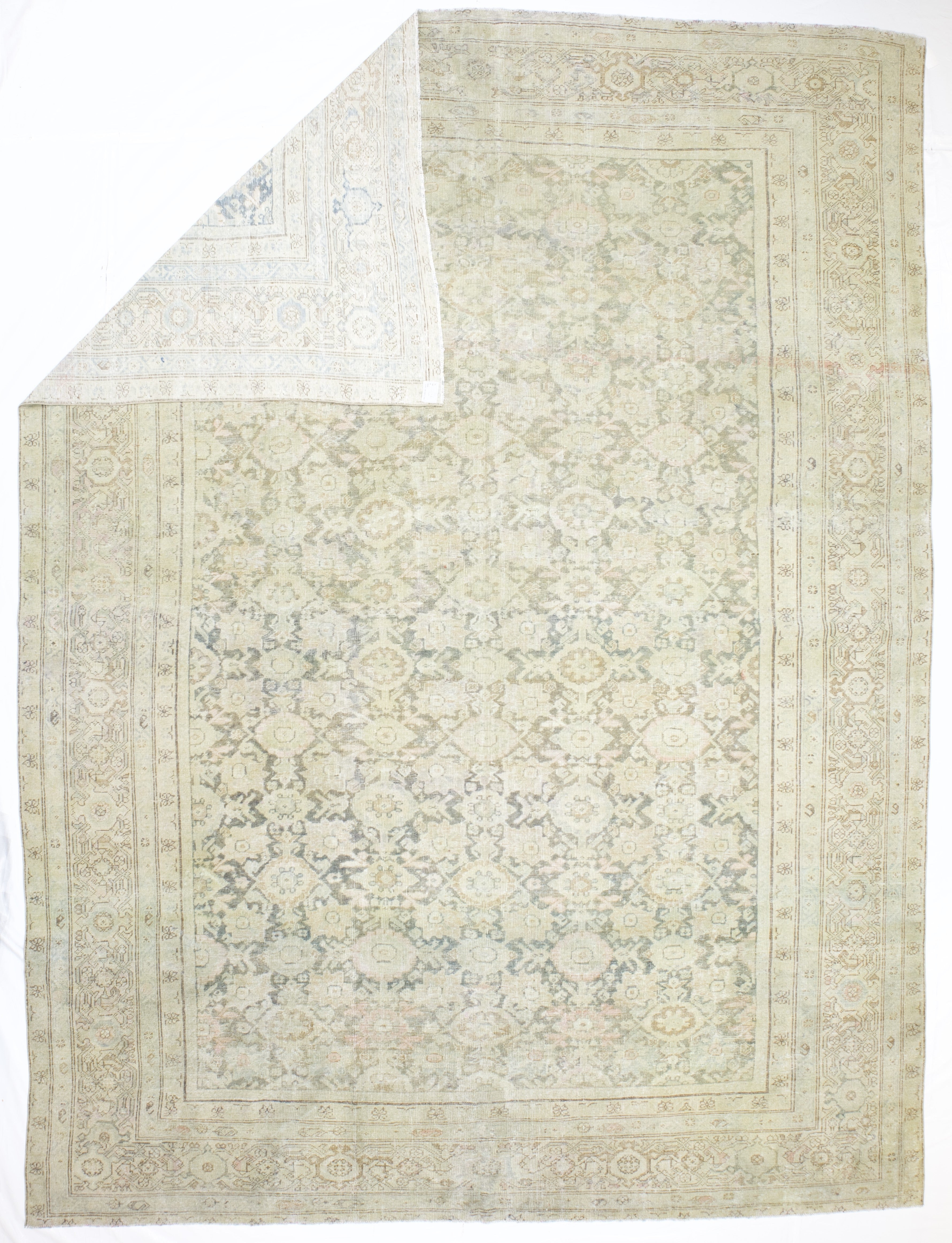 Antique  Sultanabad Mahal Rug 10' 5" x 14' 1''