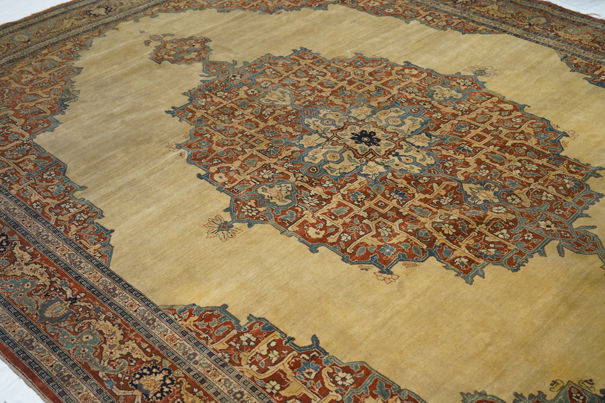 Antique Haji Jalili Tabriz Rug 8'9'' x 12'0''
