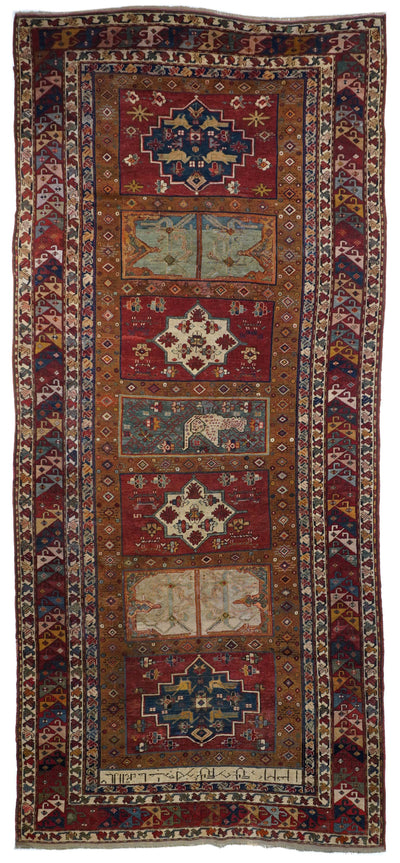 Antique Caucasian Kazak Rug 5'10'' x 13'8''