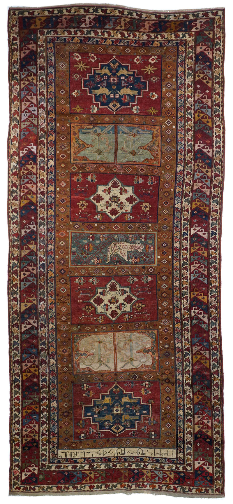 Antique Caucasian Kazak Rug 5'10'' x 13'8''
