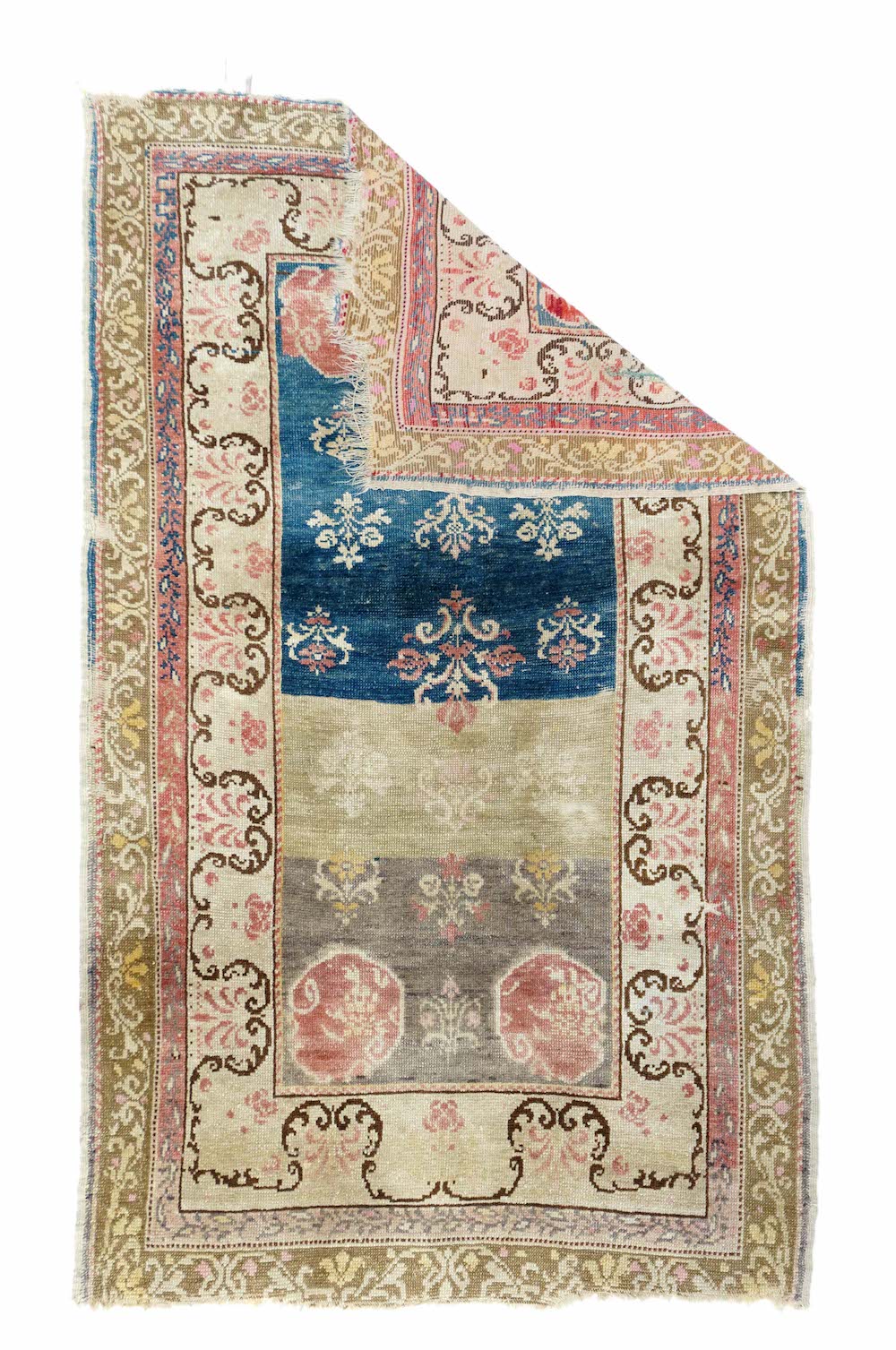 Antique Turkish Angora Rug 3'6'' x 6'7''
