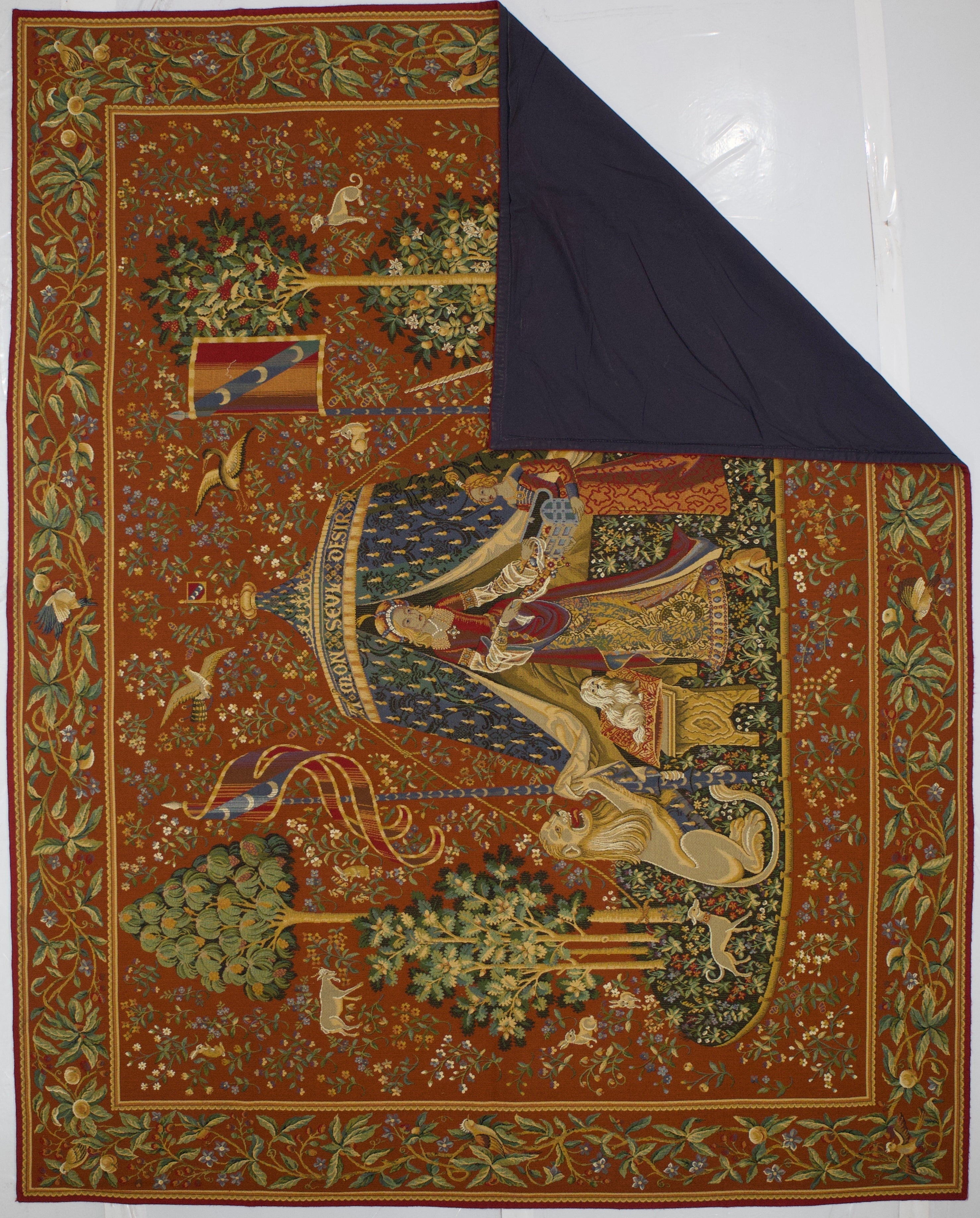 Fine Antique Belgium Chinoiserie Design Tapestry 8'9" x 11' 0"