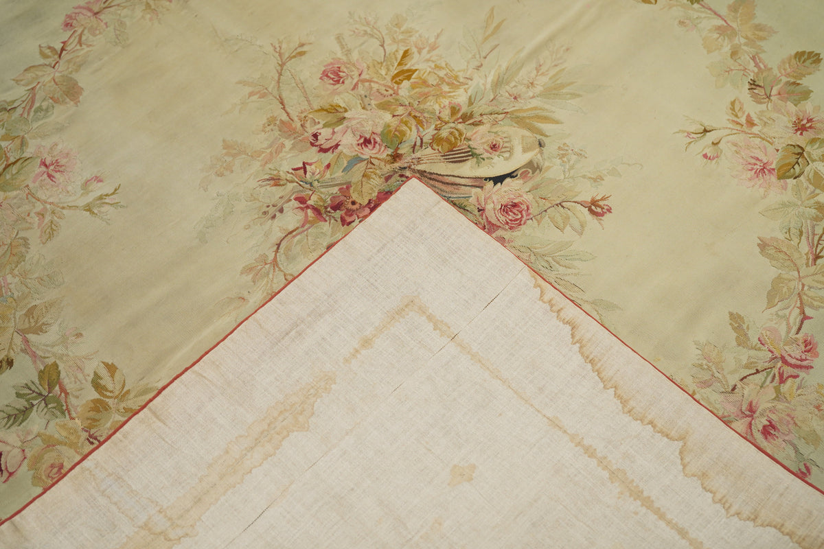 Antique Aubusson Rug 5'0'' x 5'0''