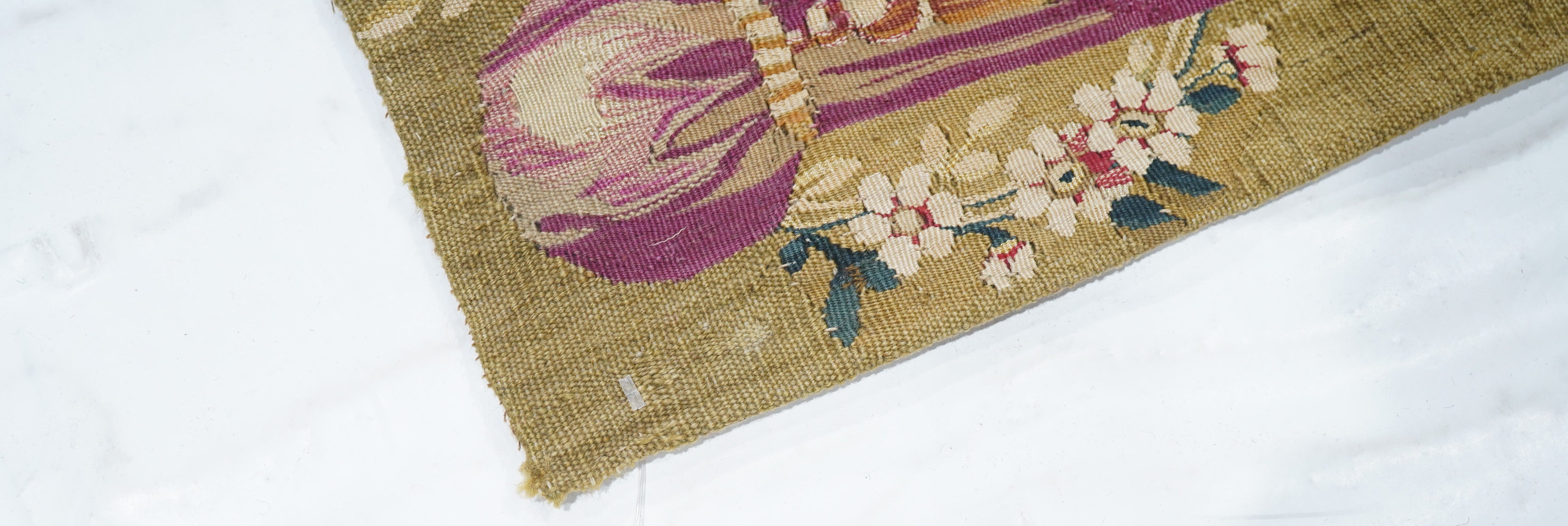 Antique Aubusson Design Tapestry 2'7'' x 2'9''