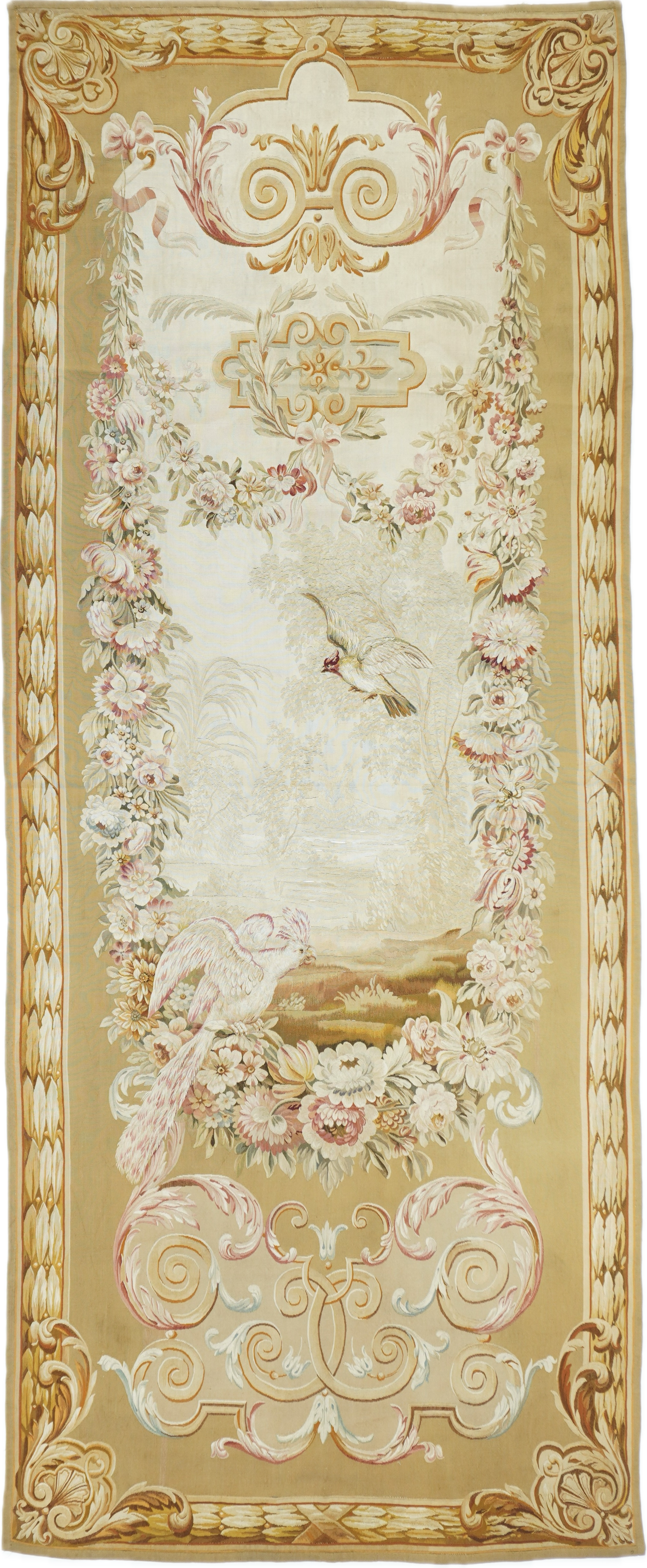 Antique French Tapestry 4'2'' x 10'2''
