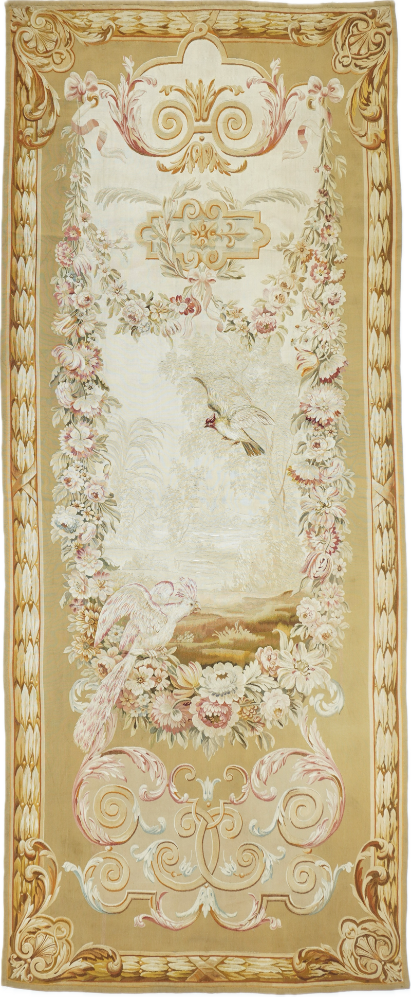 Antique French Tapestry 4'2'' x 10'2''