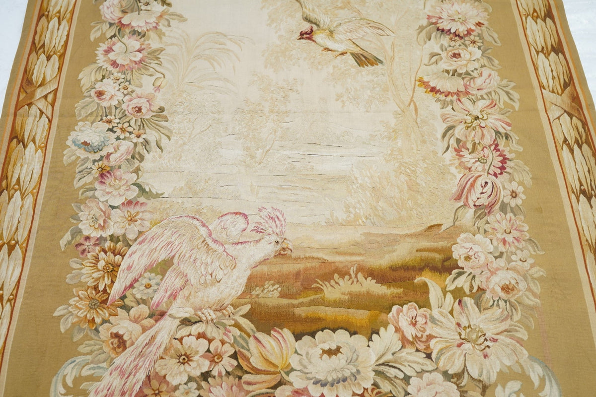 Antique French Tapestry 4'2'' x 10'2''