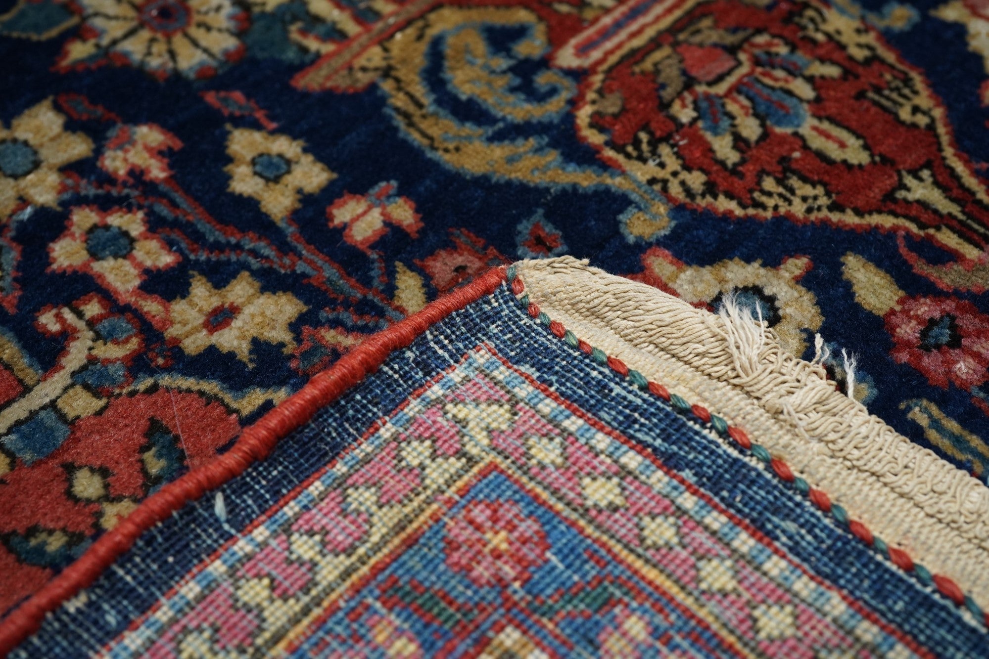 Fine Antique  Dabir Kashan Rug 4'3'' x 7'0"