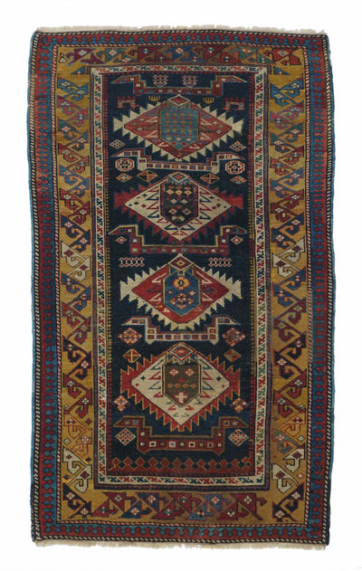Antique Caucasian Karakashli Rug 2'9'' x 5'0