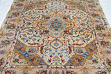 Extremely Fine  Wool & Silk Tabriz Rug 5'0" x 8'0"