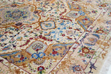 Extremely Fine  Wool & Silk Tabriz Rug 5'0" x 8'0"