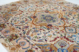 Extremely Fine  Wool & Silk Tabriz Rug 5'0" x 8'0"