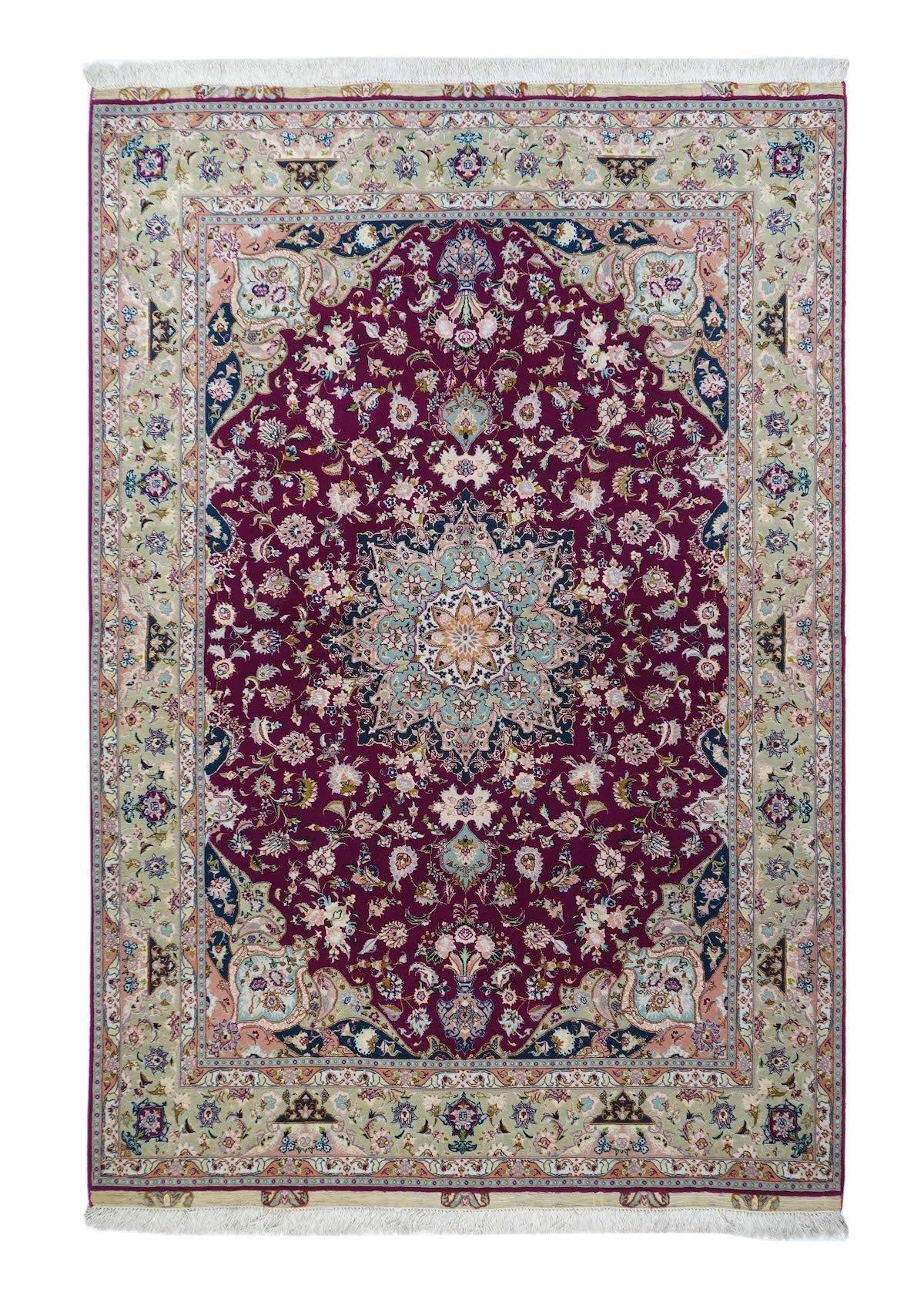 Extremely Fine Persian Tabriz 4'11'' x 7'4''