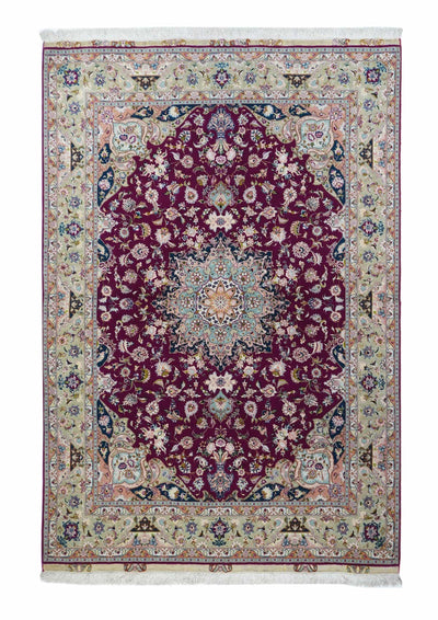Vintage Extremely Fine Tabriz Rug 4'11'' x 7'4''