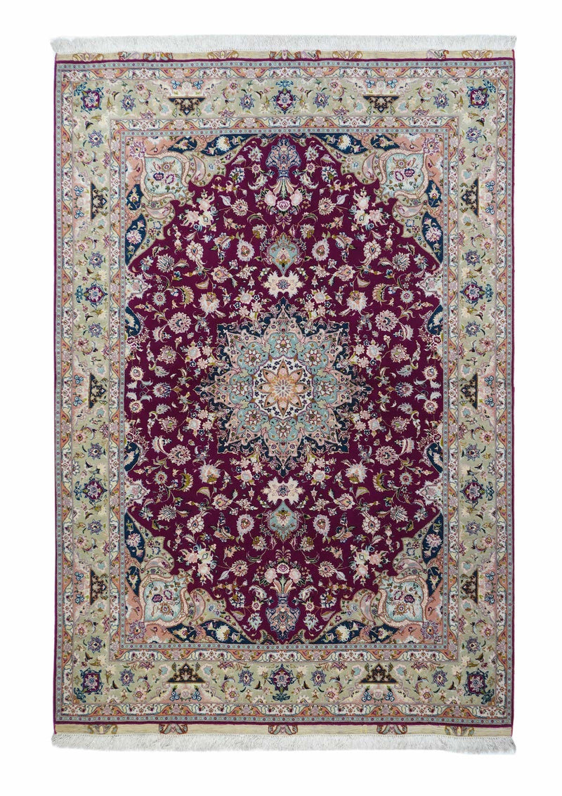 Vintage Extremely Fine Tabriz Rug 4'11'' x 7'4''