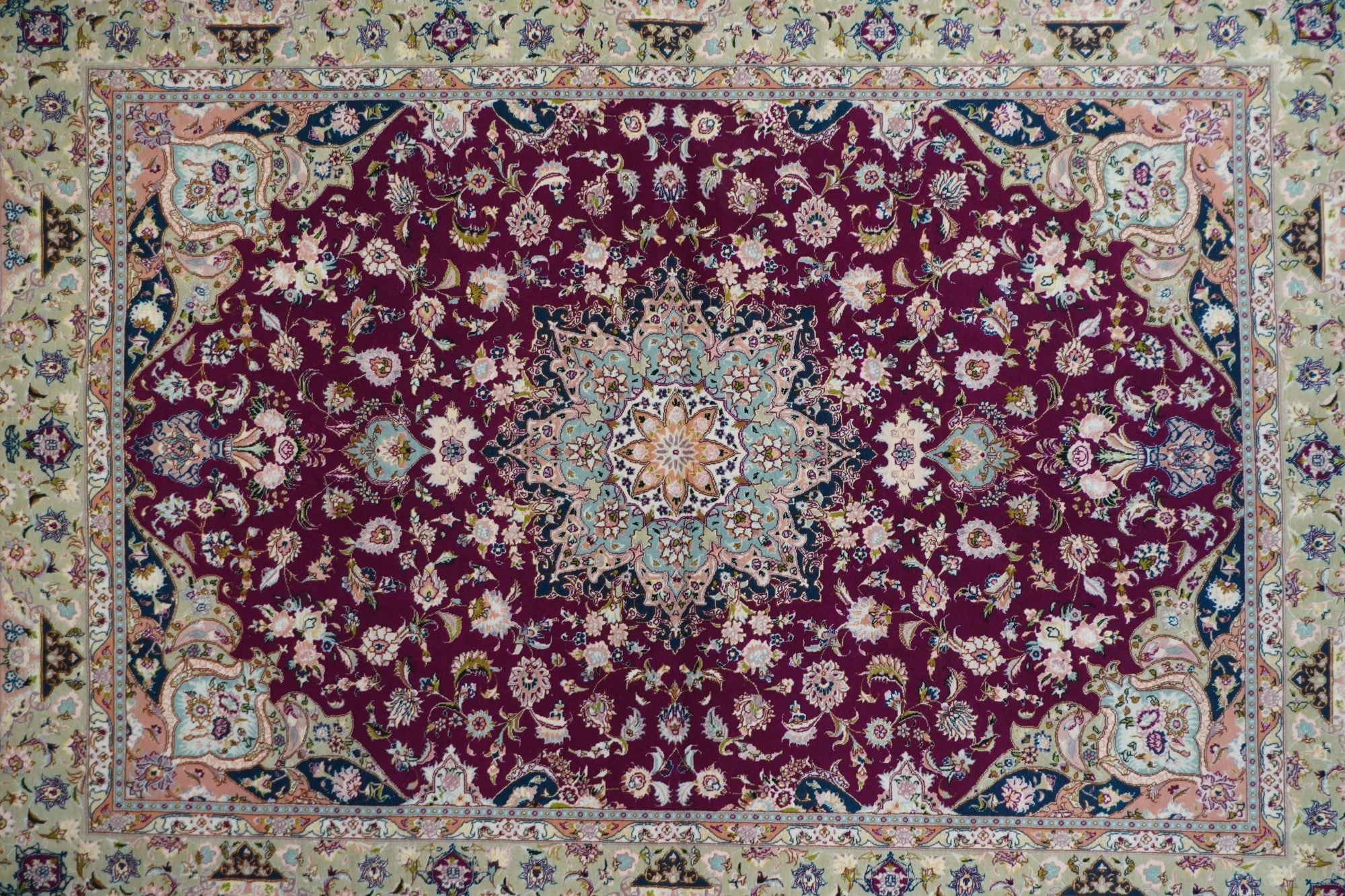 Vintage Extremely Fine Tabriz Rug 4'11'' x 7'4''