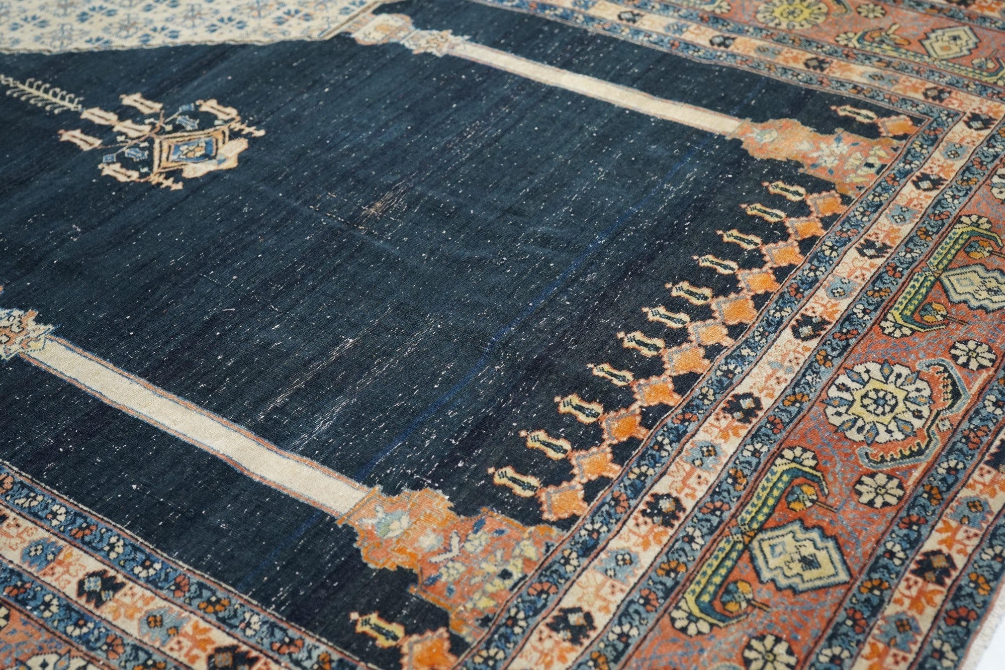Antique Tabriz Rug 4'5'' x 5'9''