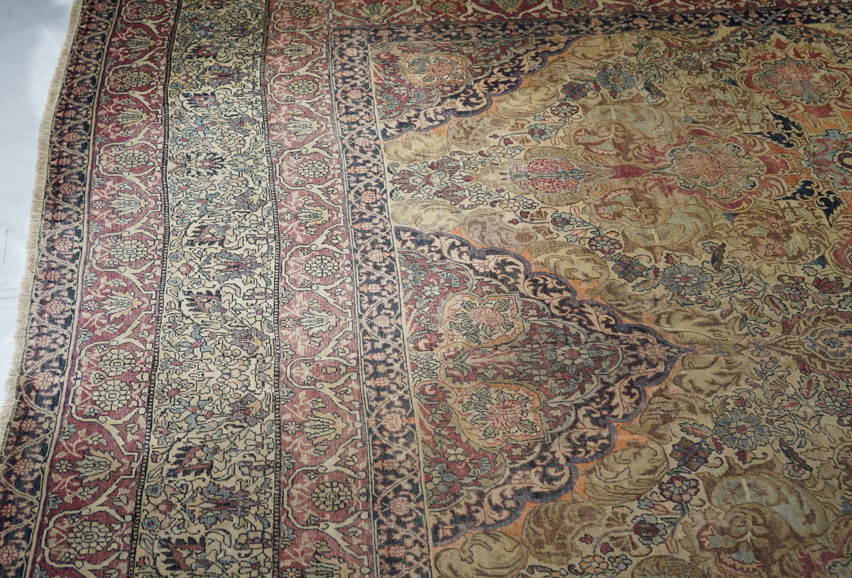 Antique Lavar Kerman Rug 10'3'' x 13'5''