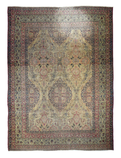 Antique Lavar Kerman Rug 10'3'' x 13'5''