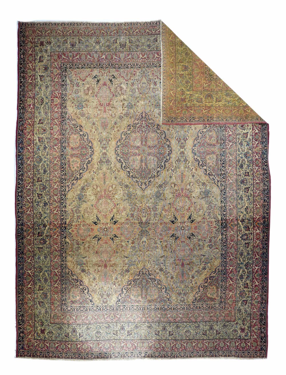 Antique Lavar Kerman Rug 10'3'' x 13'5''